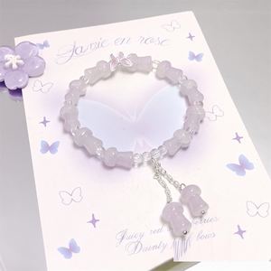 Trendy Colorful Sweet Fantasy Popcorn Butterfly Beads <b>Bracelet</b> for Women Girls Mushroom Charm Pendant Hand <b>Beaded</b> <b>Bracelet</b> - Product Image 5