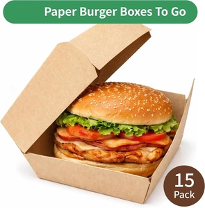 Emballage alimentaire jetable biodégradable de haute qualité, écologique, personnalisé, pour la vente en gros, boîte à shawarma - Product Image 1