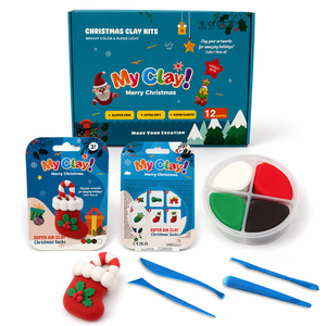 Arcilla para Modelar Muñecos de Nieve Navideños, Arcilla Espuma para Manualidades Infantiles con <span class=keywords><strong>Herramientas</strong></span> - Product Image 3