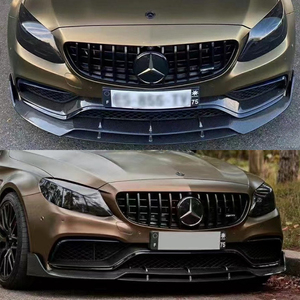 ลิ้นหน้าคาร์บอนไฟเบอร์ทรงสปอร์ต สำหรับรถเบนซ์ C-Class W205 4 ประตู ปี 2015-2021 - Product Image 3