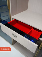 UZI-MC Serrure de tiroir intelligente à code, écran tactile, pour armoire, coffre-fort, tiroir, organisateur de rangement, en acier inoxydable, double