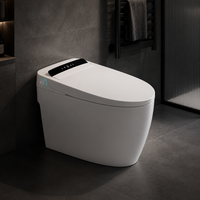 WC intelligent avec bidet intégré, siège chauffant, lavage à l'eau chaude, séchage à l'air chaud, chasse d'eau automatique, buse autonettoyante, veilleuse, sortie S allongée