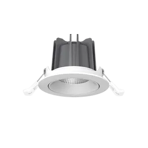 Modern Aluminum Housing Anti glare Downlight Adjustable beam glare Recessed Exhibition Cob Led Ceiling Spotlight