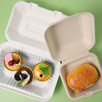 Échantillons Gratuits – Contenants Alimentaires Rectangulaires en Pulpe de Bagasse de Canne à Sucre Compostables, Vert Olive, pour Plats à Emporter, avec Fermeture Magnétique