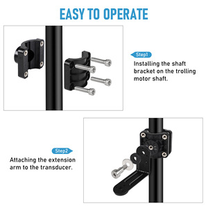 Panoptix Compatible Clamp Mount Bracket YC102674 Quick Release Black Plastic Mount For Sensor <b>Perspective</b> Mode - Product Image 4