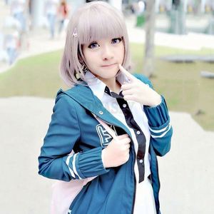 Disfraz de Cosplay de Danganronpa para Mujer, Conjunto Completo de Uniforme de Chiaki Nanami, Chaqueta, Camisa, Tocado, Zapatos, Uniforme de Cosplay de Anime - Product Image 2