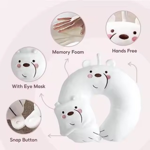 Tùy Chỉnh Tùy Chỉnh Bộ Nhớ Bọt Giá Rẻ Động Vật Gối Chất Lượng Cao Tựa Đầu Du Lịch Động Vật Cổ Gối U Hình Dạng Cổ Gối - Product Image 4