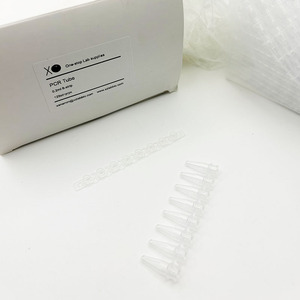 Tube PCR XZ Lab Supplies 0,2 ml, 8 strips, transparent, jetable, avec couvercle séparé, utilisation facile - Product Image 1