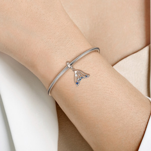สร้อยข้อมือลูกปัดเงินแท้ S925 รุ่น Ocean Series ลายปลาวาฬ โลมา หางนางเงือก ขายดี - เครื่องประดับแฟชั่น - Product Image 5