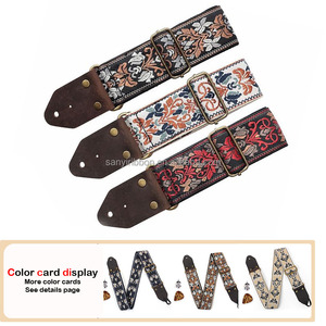 Correas de hombro de poliéster bohemio de varios estilos para correa de guitarra ajustable correa de monedero de guitarra acústica clásica - Product Image 2
