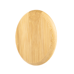 Bamboo Frame Round Compact <b>Mirror</b> Single Side <b>Lightweight</b> Portable Makeup <b>Mirror</b> for Daily Use Custom Logo Available - Product Image 2