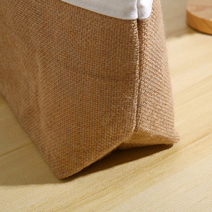 Bolso de lona con logotipo impreso personalizado a precio de fábrica, bolso de compras grande de arpillera, bolso de lona de playa de yute - Product Image 4