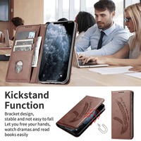 Étui portefeuille magnétique en cuir pour iPhone 17 Pro Max 16 15 14 13 12 11 Pro Max, style vintage avec porte-cartes