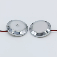 Plafonnier LED pour bateau à fixation par vis, étanche, avec interrupteur tactile, pour navire, marine, camping-car, éclairage intérieur