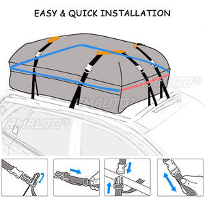 Sac de toit de voiture étanche 140x45x48cm, sac de toit, porte-bagages, rangement de bagages, transport de marchandises, étanche, pour SUV, fourgonnette, voitures - Product Image 4