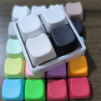 Various Colors Cat Head Shape Blank Keycaps Mx Cross 9.3mm Durable PBT 1.6mm Thickness Sublimation Mechanical Keyboard Keycaps