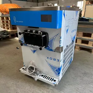 Máquina comercial profissional automática de sorvete 3 sabores máquina de sorvete macio