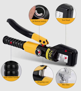 Tay hoạt động YQK-70 thủy lực uốn tóc bồng kìm 4-70mm DIY OEM 6t 9-Pair chết thép <span class=keywords><strong>Hex</strong></span> uốn công cụ thiết lập - Product Image 2