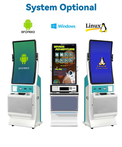 Terminal de billet de kiosque de caisse d'amusement de jeu d'adresse avec le <span class=keywords><strong>scanner</strong></span> de code barres de distributeur d'argent - Product Image 2