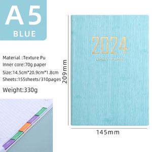 Creative Time Management High Quality Leather Printed Organizer Notebook Pop New 2024 A5 Diary Daily Planner <b>Gift</b> Multiple - Product Image 4