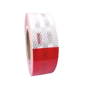 高品質<span class=keywords><strong>3M</strong></span>ドット反射プリズムシート赤白ペット粘着ステッカーテープトラック用高視認性反射材 - Product Image 3