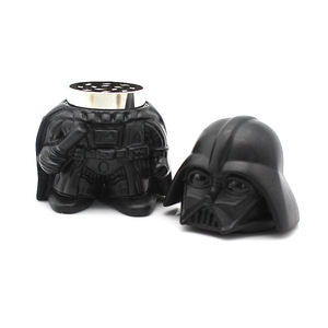 Broyeur à herbes en métal noir à 3 couches, 3 pièces, broyeur à tabac sur le thème du cinéma, accessoire de fumage de haute qualité - Product Image 2