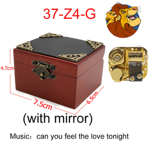 Caja <span class=keywords><strong>Musical</strong></span> de Madera de Lujo con Mecanismo de Cuerda, con la Canción de La Reina Leona, Regalo para Fanáticos de la Película, Regalo de Cumpleaños para Amigos - Product Image 2