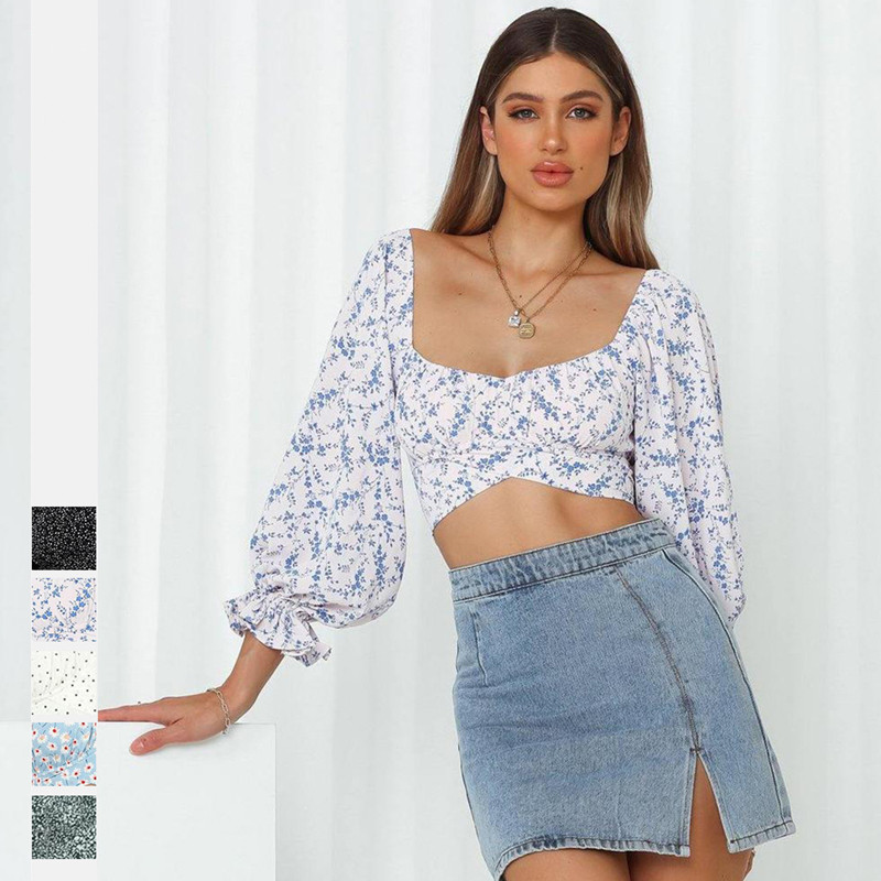 Clothing manufacturers womens long sleeve ladies' blouses & tops