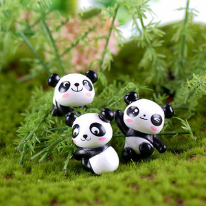Figuras de Animales de Dibujos Animados en Oferta, Divertidos Mini Pandas de Plástico para Adorno de Escritorio, Decoración del Hogar, Regalo para Niños - Product Image 3