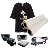 Qinyu Double face A3 A4 feuilles transfert de chaleur Dtf Pet Film pour vêtement Textile T-Shirt imprimante