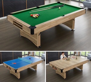 Mesa de <span class=keywords><strong>Billar</strong></span> Plegable Multifuncional 3 en 1 de <span class=keywords><strong>7</strong></span> <span class=keywords><strong>Pies</strong></span> con Patas Plegables, Gran Venta - Product Image 4