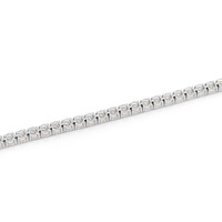 Collar de diamantes de Mozambique, Plata 925, Estilo europeo-americano transfronterizo, Cadena tipo tenis engastada a mano, 2mm 5mm DEF, Una sola fila
