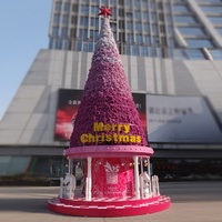 Meilleures ventes, décoration de fête de Noël en gros, arbre de Noël artificiel géant en PVC de 7 pieds