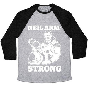 Camiseta de béisbol unisex de mezcla triple Neil Arm-Strong Lifting - Product Image 4