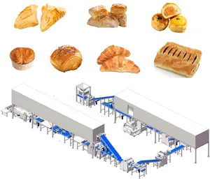 Full Automatic Dough Lamination Line Puff Pastry Production Line Pastry Making Machine