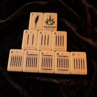 Set Mahjong Amerika Mewah Modern Warna Oranye Tua dengan Ubin Akrilik Empat Lapis, Portabel & Hiburan untuk Pertemuan Meriah