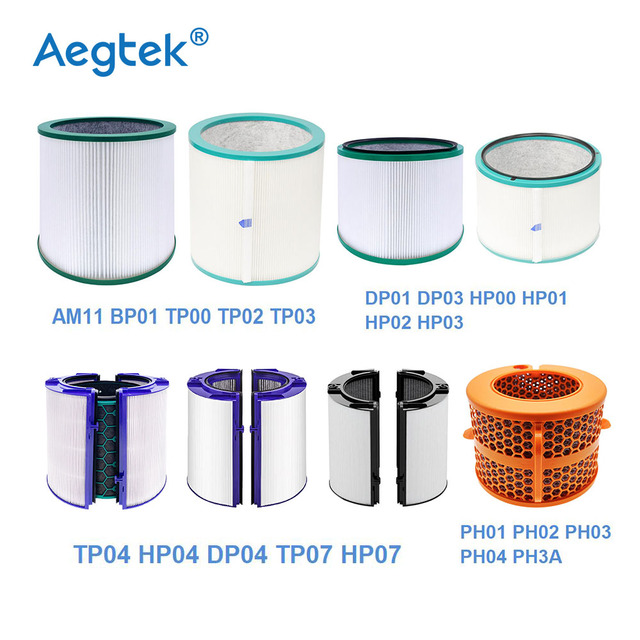 DP01 DP03 HP00 HP01HP02 HP03 TP04 HP04 DP04 HP07 PH01 PH02 Eco-Friendly Replacement Filter Compatible With Dysons Air Purifier