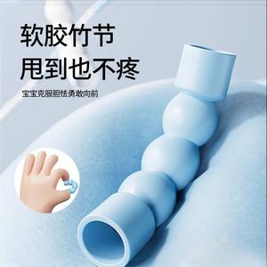 Corde à sauter en bambou pour enfants de 3 à 6 ans, perles souples en PVC, longueur réglable, équipement de fitness pour enfants, bleu, vert, violet - Product Image 1