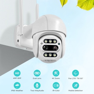 Caméra de sécurité sans fil IP BESDER à double objectif 8MP, objectif 2,8 mm 12 mm, vision nocturne couleur, caméra CCTV Wifi - Product Image 2