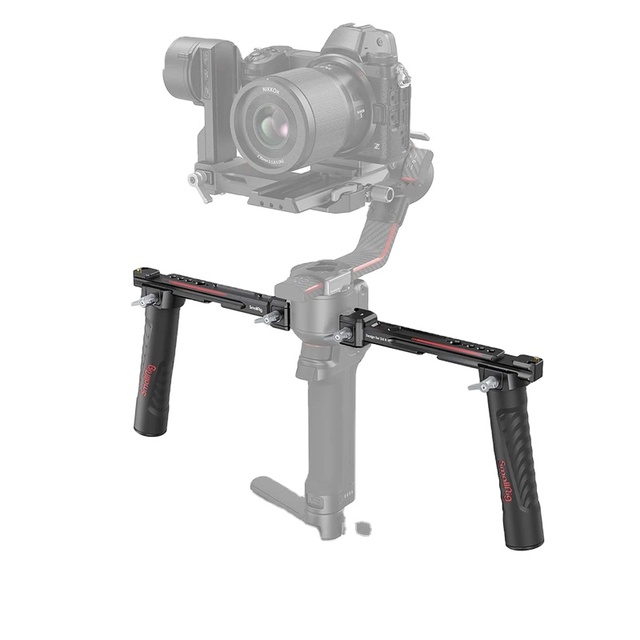For SmallRig Dual Handgrip Adjustable for DJI RS 2/RSC 2/RS 3/RS 3 Pro/RS 4/RS 4 Pro Gimbal Handheld Stabilizer Monitor Mobile
