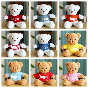 テディベアプロモーションパーソナライズギフトかわいいぬいぐるみカスタムロゴTシャツ - Product Image 3