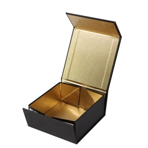 Customized Gold Logo Luxury Metallic Gold Collapsible Folding Rigid Paper Packaging Magnetic <b>Gift</b> <b>Boxes</b> - Product Image 4