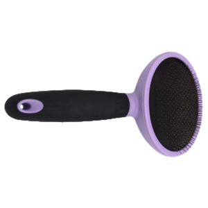 Manico in legno nero spazzola in nylon morbido ago in metallo a due lati cane cagnolino animale cucciolo pulisci spazzola pettine - Product Image 2