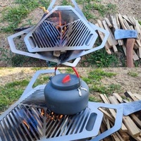 Mini gril portatif Offre Spéciale de BBQ d'acier inoxydable du foyer 304 de camping extérieur