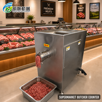 Machine à hacher la viande professionnelle en acier inoxydable, hachoir à viande électrique robuste, coupe-aliments, poussoir à saucisses