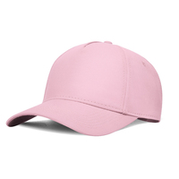 Casquette de baseball en coton unie à 5 panneaux, style Dad Hat, vierge, vente en gros usine ODM, économique, faible MOQ, avec broderie et impression de logo personnalisés