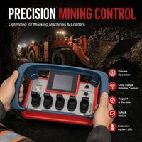 Control Remoto Inalámbrico para Vehículos de Construcción, Excavadora, Movimiento Hidráulico, 500m, IP67, 12V 24V, Receptor de Radio