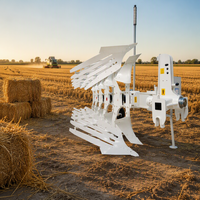 Charrue hydraulique à retourner 4+1 sillons personnalisée pour tracteur, équipement agricole à haut rendement