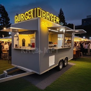 Customization 16ft Large Build Food Truck Towable <b>Kitchen</b> Restaurant Service <b>Mobile</b> Trailer For Sale - Product Image 5