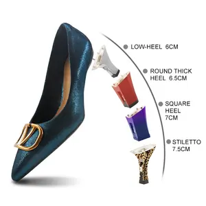 Removable Heels Shoes with Detachable Heels for Women Fashion Lovers' Interchangeable Heels For Footwear
